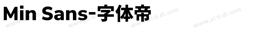 Min Sans字体转换